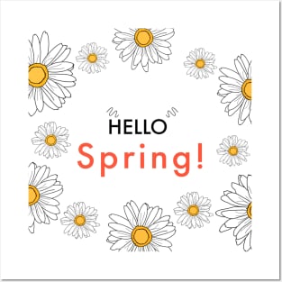 Hello spring Posters and Art